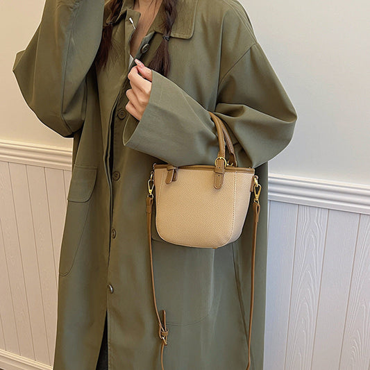 HotLuxeBag Simple Women’s Fashion Bucket Handbag