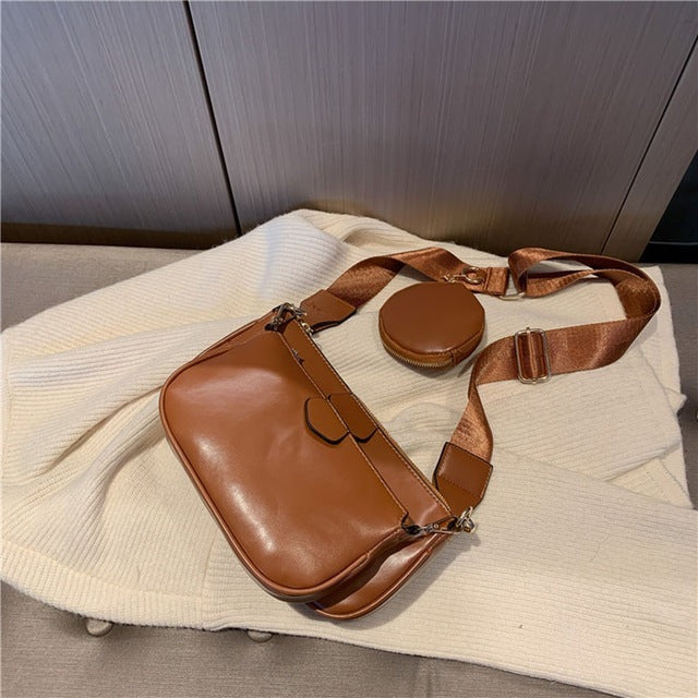 HotLuxeBag Black Luxury Handbag Set for Women College Style