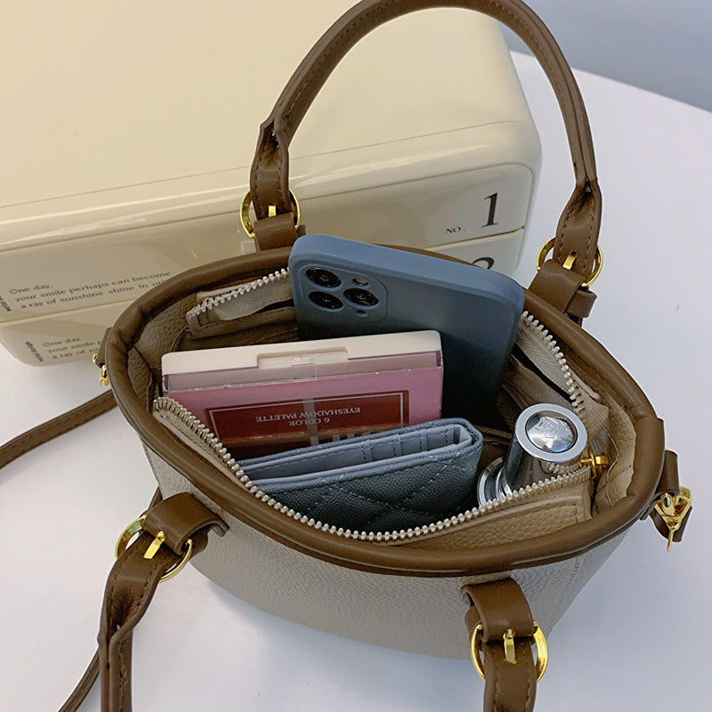 HotLuxeBag Simple Women’s Fashion Bucket Handbag