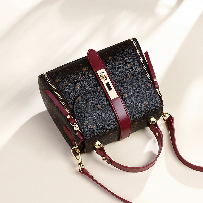 HotLuxeBag Women’s Retro Printed Shoulder Bucket Bag