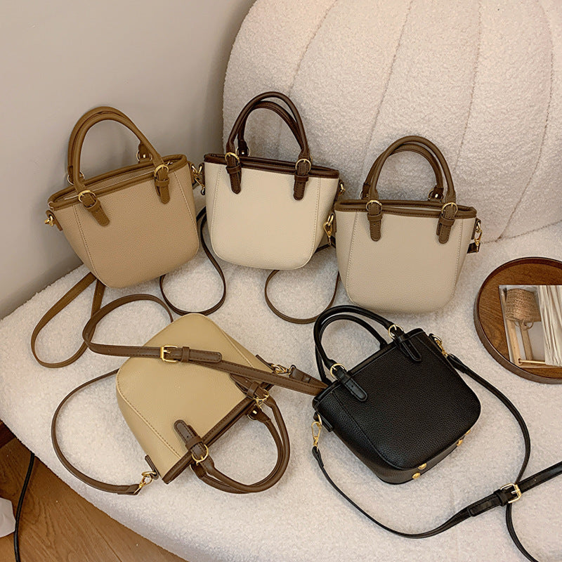 HotLuxeBag Simple Women’s Fashion Bucket Handbag